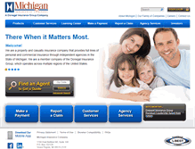 Tablet Screenshot of michiganinsurance.com